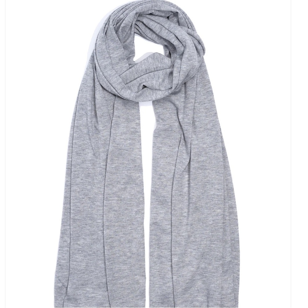 Pale Gray Echo travel Scarf.